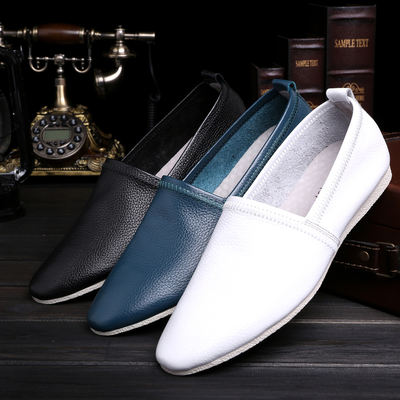 Authentic perfect Scorpion Bean shoes, soft leather driving shoes, lazy shoes, breathable and comfortable, daily casual shoes for men