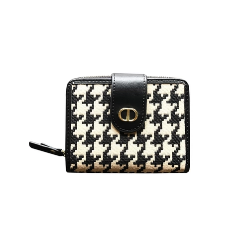 Бумажник, небольшая сумка через плечо, дизайнерский элитный короткий изысканный картхолдер, популярно в интернете, изысканный стиль