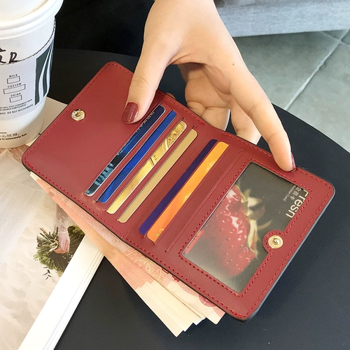 Бумажник, небольшая дизайнерская ультратонкая маленькая короткая брендовая сумка через плечо, из натуральной кожи, коллекция 2023, изысканный стиль