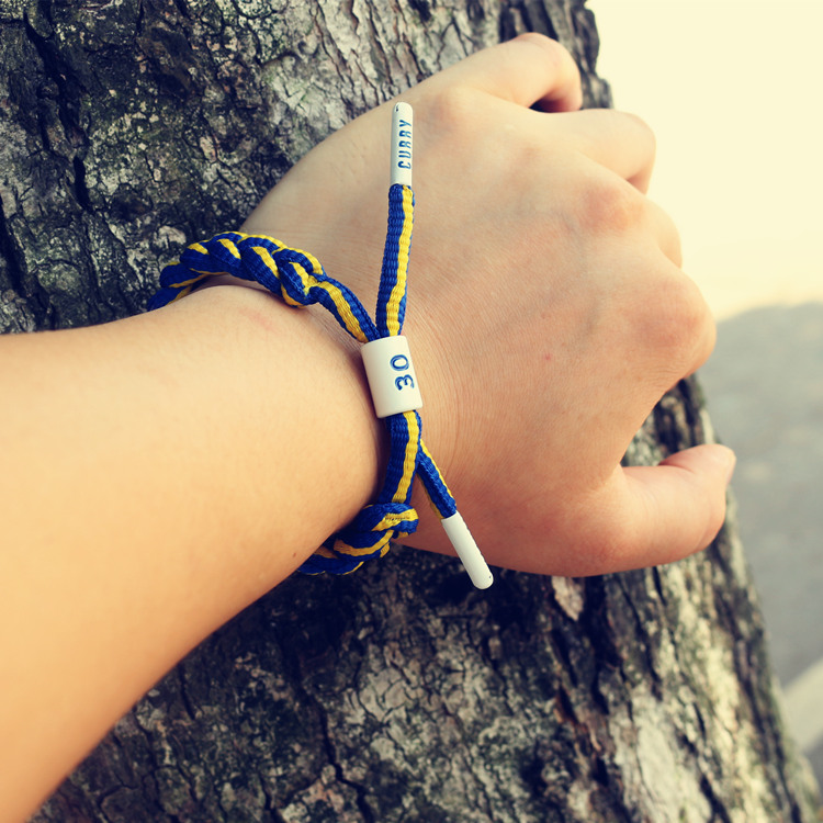 Star Lace Bracelet Bóng rổ Dây đeo cổ tay Kobe Curry Owen Wei Shao James Vòng đeo tay thể thao nam và nữ 	vành lưới bóng rổ giá rẻ