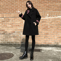 Sandro Fashiong double-sided cashmere coat autumn winter coat women 2021 new female winter little man