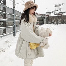 Cotton-padded jacket short winter women winter Korean version of cotton-padded jacket small man warm coat plus velvet thickened 2021 New