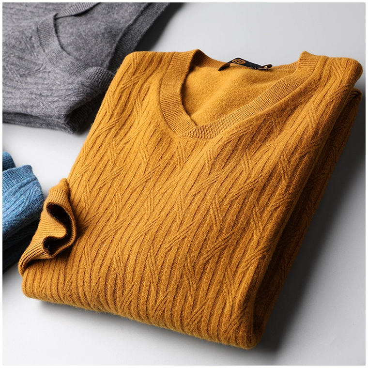 Áo len nam chất lượng tốt cho mùa thu đông. Hãy thưởng thức áo len cashmere cổ chữ V ấm áp dành cho nam