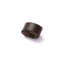 Коричневый кожаный ремешок на рост 1,2 см (пришитый)