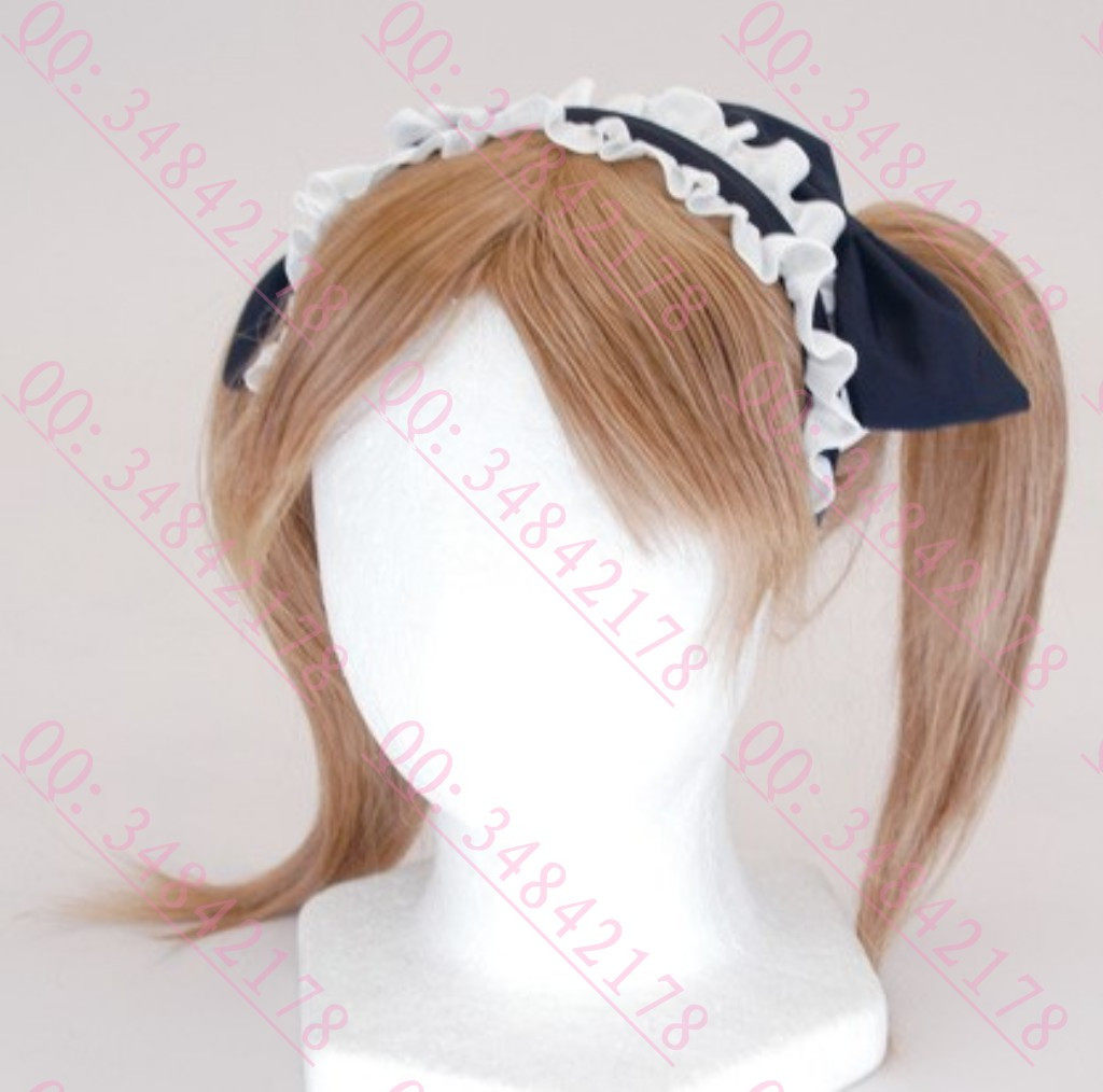 Maid's head decorated with maid's clothing butterfly knots cosplay black and white cute hairpin hairpin