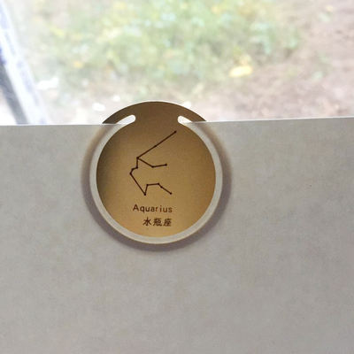 12 zodiac brass bookmarks, metal creative gift stationery box set