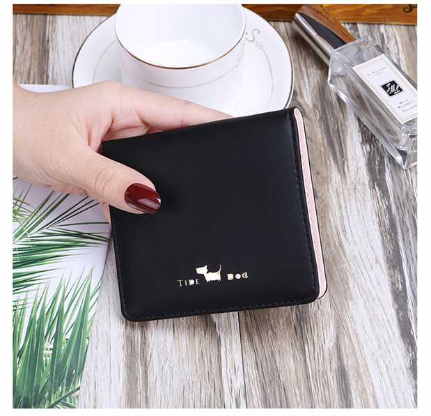 Ví đựng tiền nữ ngắn đoạn 2017 mới sinh viên thủy triều nhỏ gấp dễ thương đa năng phiên bản tiếng Hàn của ví cá tính ví lv nam