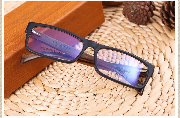 Bentley B6010 gỗ mun chân kính khung lớn mặt kính tấm khung gỗ đầy đủ khung cận thị nam và nữ mô hình mắt kính gentle monster