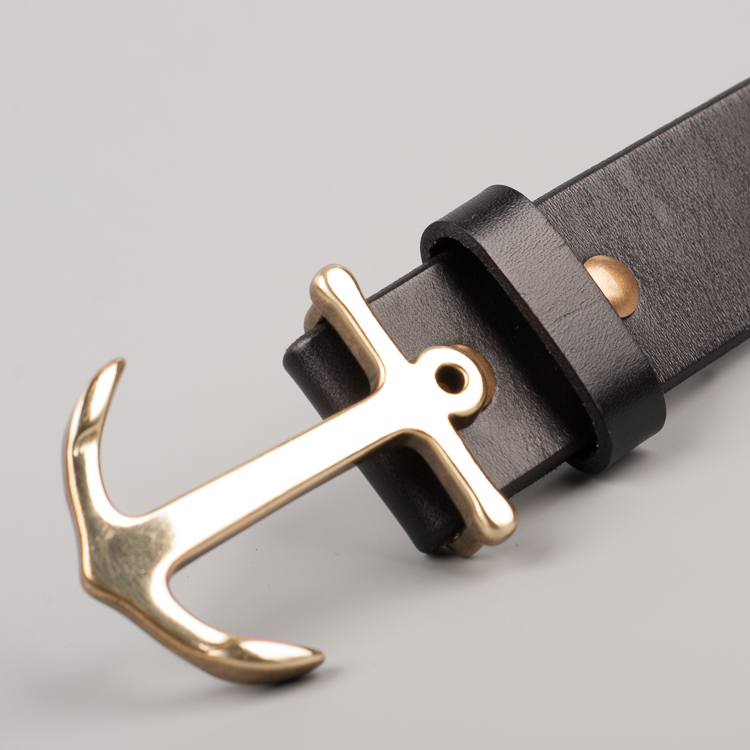 RL anchor belt POLO head layer cowhide belt ralph anchor belt head leather belt cowhide belt