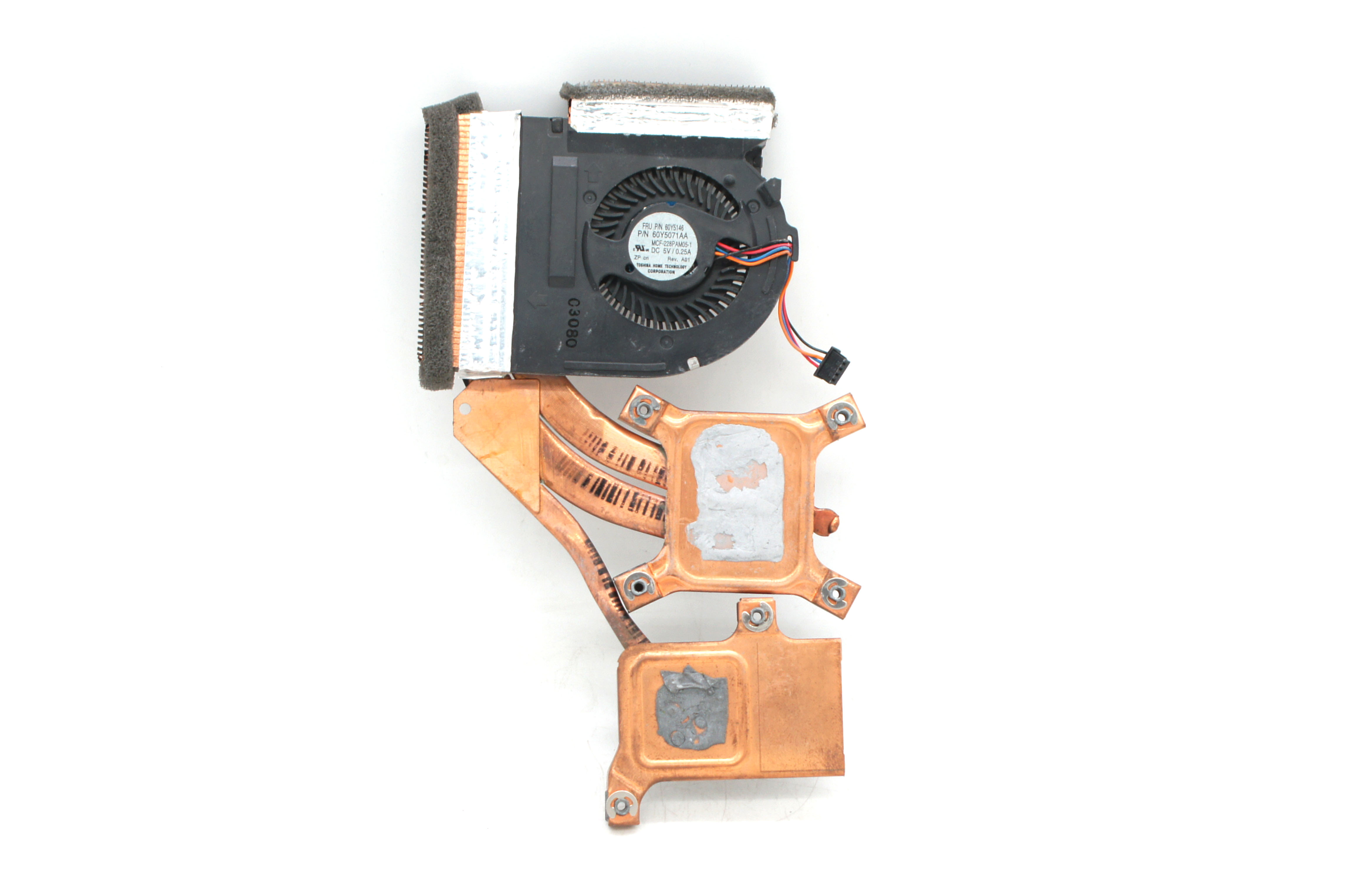 联想 Lenovo ThinkPad T410s Series Cooling Fan 60Y5146, MCF-228PAM05-1, DC5V, 0.25A, 散热风扇模组