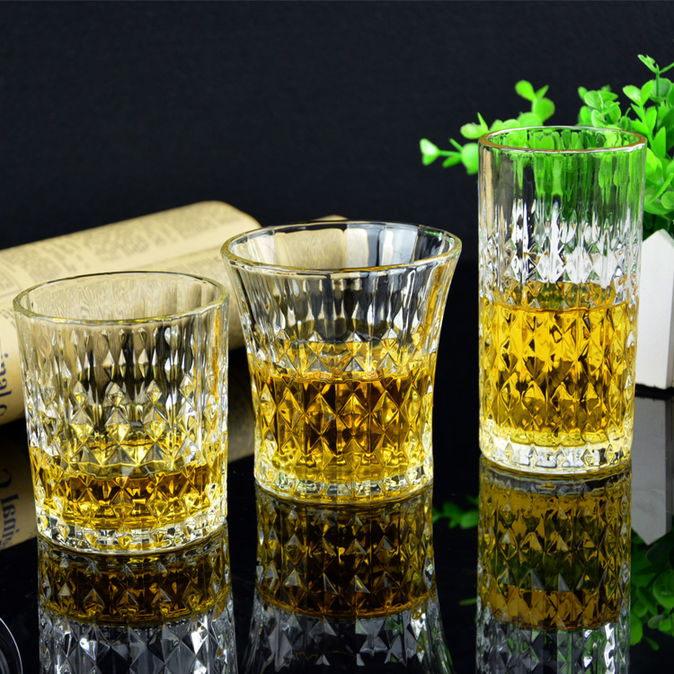 Glass cup household high temperature resistant transparent set water cup whiskey tea cup beer breakfast juice milk ins