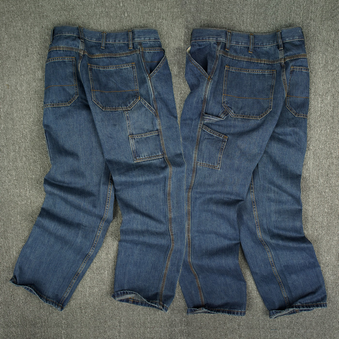 Foreign Trade American Retro Old School Straight Loose Wide-Leg Plus Size Skateboarding Workwear Jeans for Men
