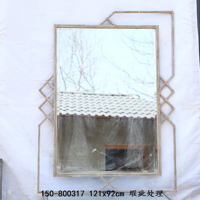 Декоративные зеркала 孤品集合-绝美设计独特造型彷铜铁艺木质雕花覆古装饰镜浴室挂镜