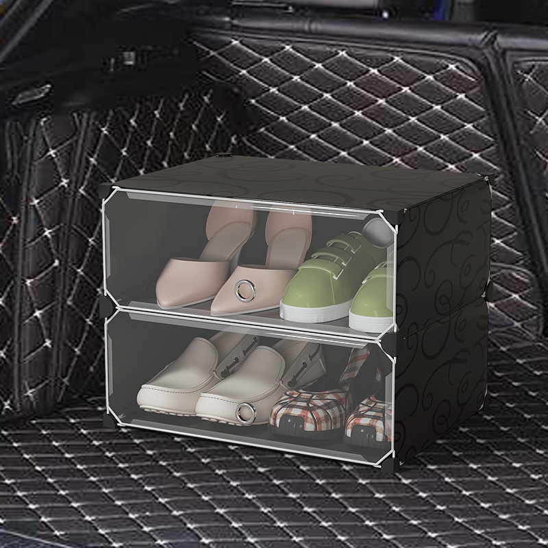 Car-in-cars packing box rear storage box rectangular collection of artifacts cars shoe box plastic shoe cabinet