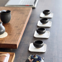  Kung Fu tea set original simple tea cup mat Tea cup mat Tea tray Heat insulation Tea ceremony accessories Special offer