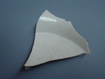 Five Domains--Song White Glaze Stenciled Bowl Piece