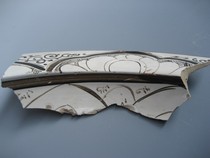 The Song and White glaze black flower pot sheet