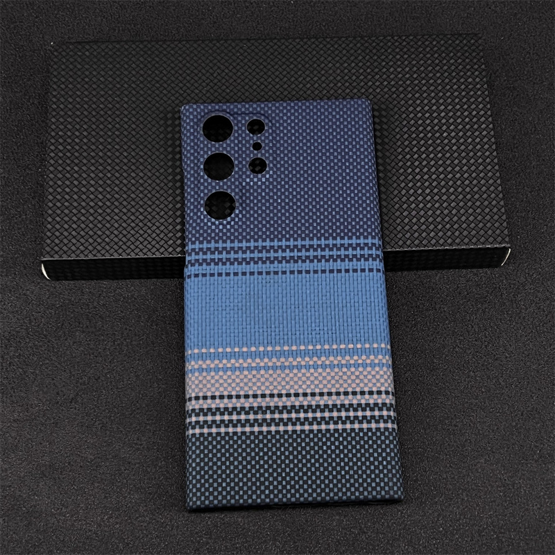 Suitable for Samsung S22 Ultra Phone Case, Kevlar Aramid Fiber Carbon Fiber S22U Protective Cover, S22+ Anti-Drop, Heat Dissipation, Business Style for Men and Women, New High-End Simple Full-Cover Matte Finish