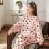 Silky and soft ~ new plus size pyjama nữ mùa thu / đông siêu mềm plus size quần áo mặc nhà phủ vàng nhung dày ấm áp nha - Cha mẹ và con