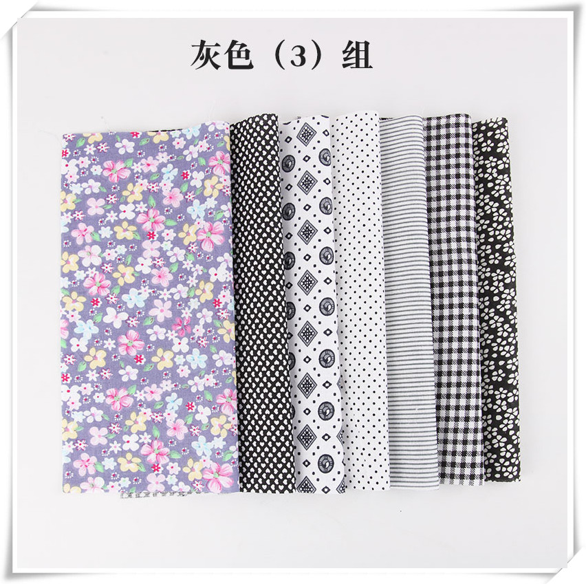 Tự làm thủ công nhóm vải bông vải Grey đồng bằng dệt 25 * 25cm 10 * 10 Xiao Butou vải hoa - Vải vải tự làm vải họa tiết