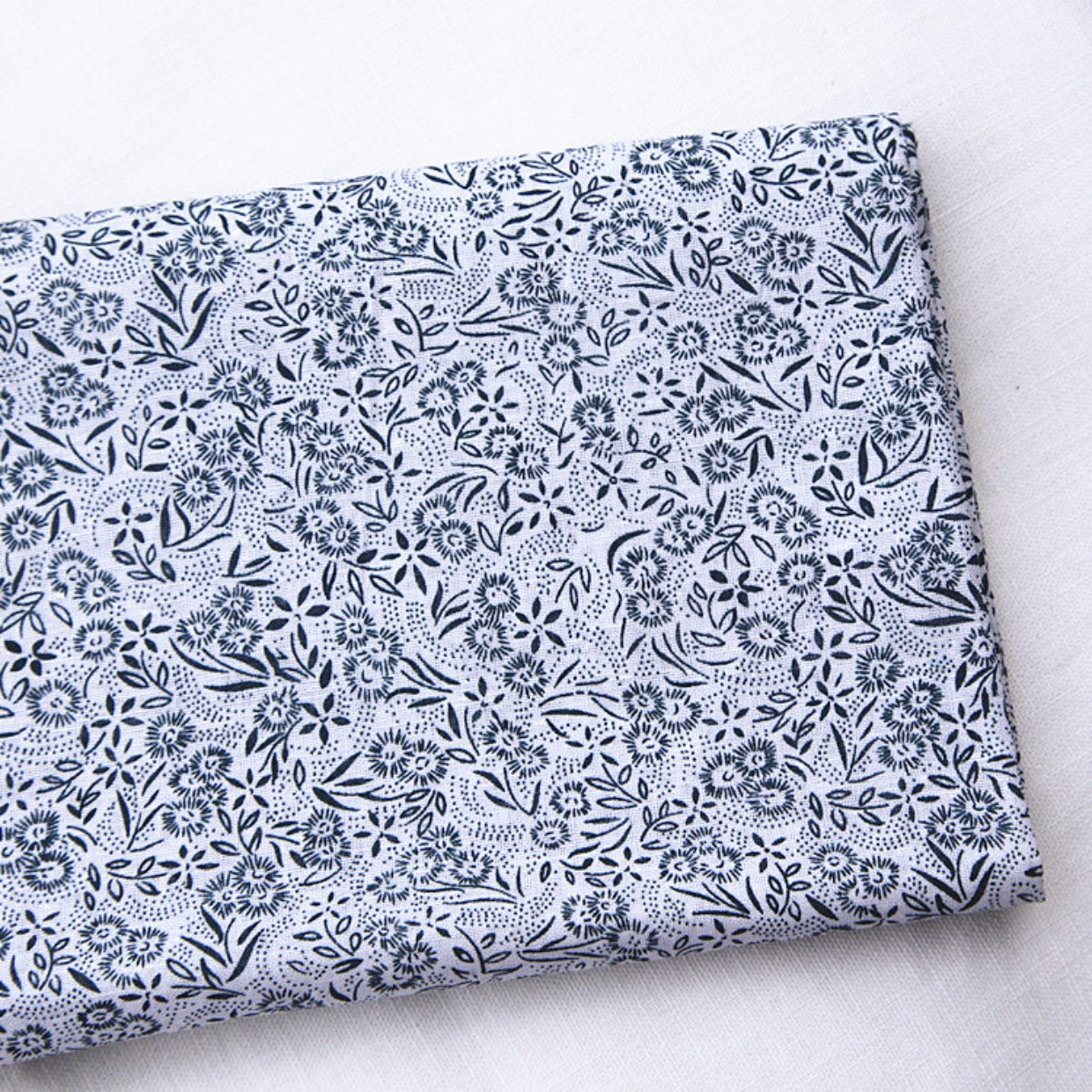 DIY vải bông thủ công vải cotton màu xanh hải quân bộ 25 * 25CM / 50X50CM vải tweet