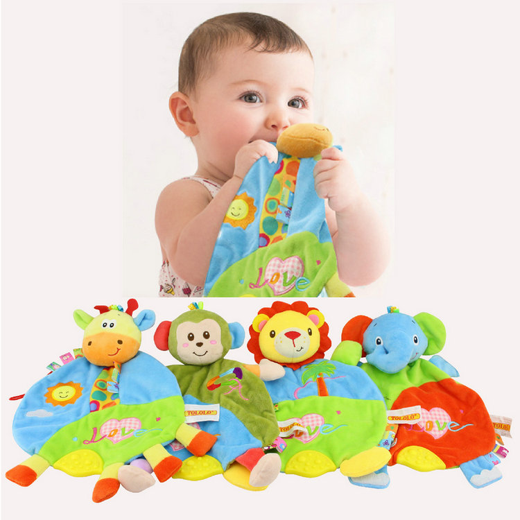 TOLOLO soothing towels Entrance Baby Sleeping Newborn Pacification Towel Hand Puppet Can Nibble the plush toy occasionally