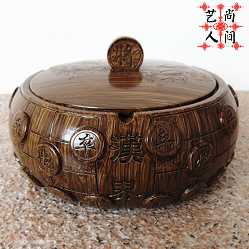 Chess ashtray fashion large creative personality retro home craft gift decoration men's daily necessities