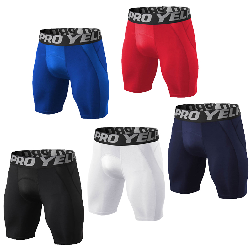 Men's Athletic Shorts, Compression Leggings, Elastic Mesh, Breathable, Quick-Drying, Gym, Weightlifting, Training, Running Underwear