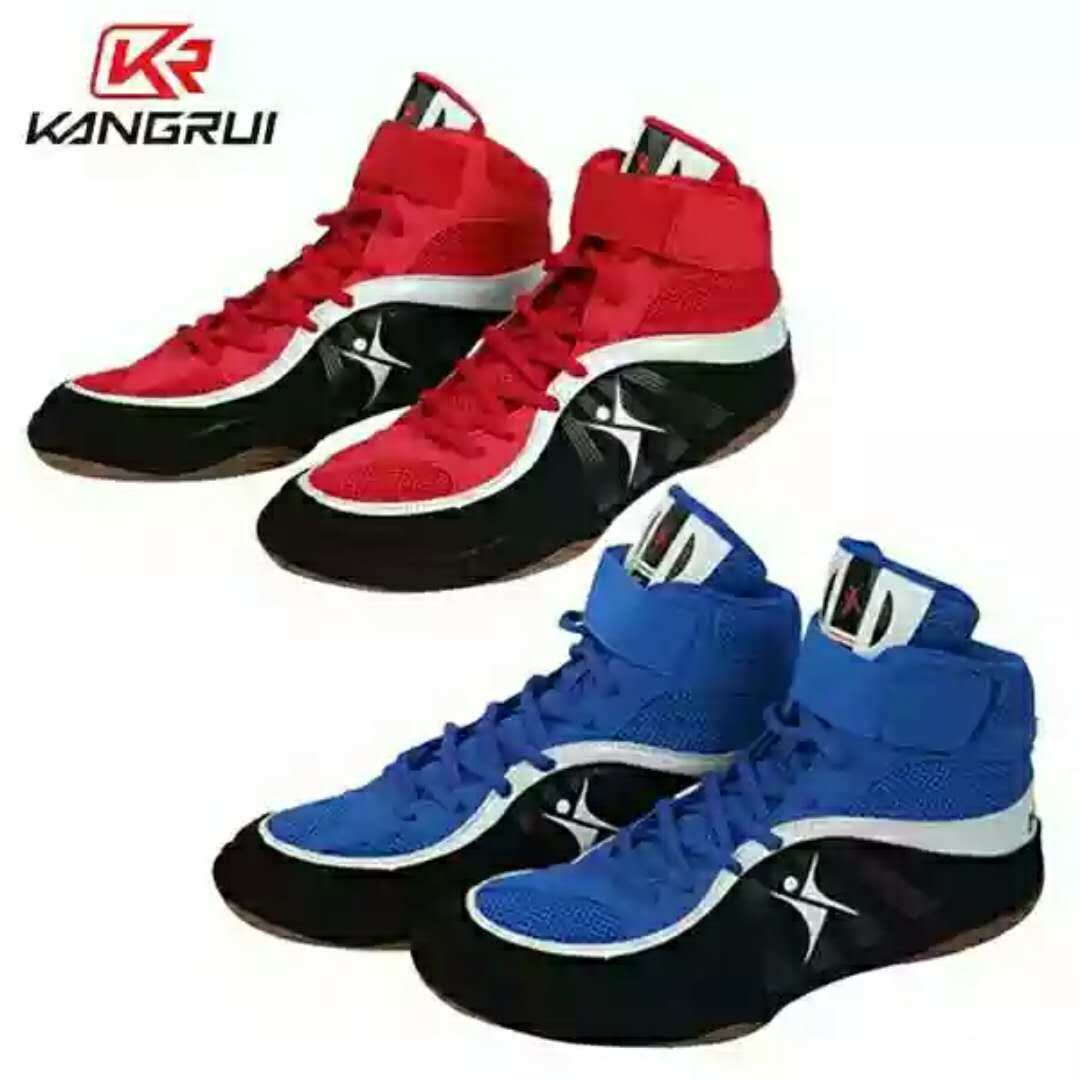 Kangrui professional wrestling shoes Men's boxing training shoes Women's fall boots Fighting shoes Sanda boxing gym squat deadlift