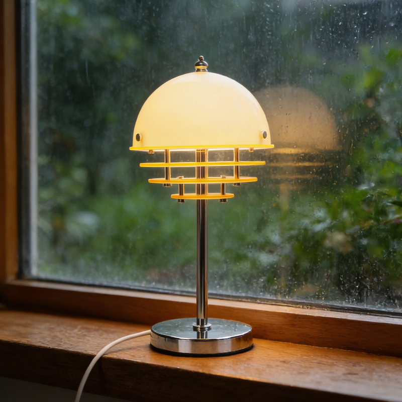 Bauhaus Sunset Table Lamp Bedroom Bedside Lamp Light Luxury High-End Decoration Living Room Study Sunset Atmosphere Night Light