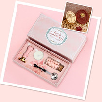 Relief Eden Garden Fire Paint Seal Gift Box Macaron Big Powder Box Student Rose Series Seal Valentines Day Gift