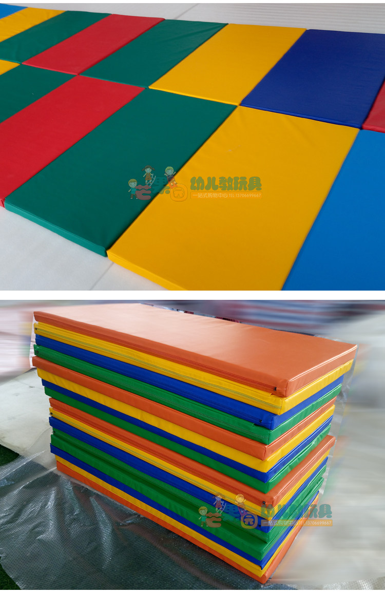 Развивающий коврик для ползания 儿童体能训练运动馆软体彩虹爬爬地垫四折垫五折叠婴儿拼接爬行垫 OTHER