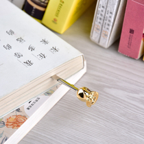 Rose Gold Plated Bookmark Lovers Cute students Made with metal Ideas Chinese Wind Xiaoqing New minimalist Art