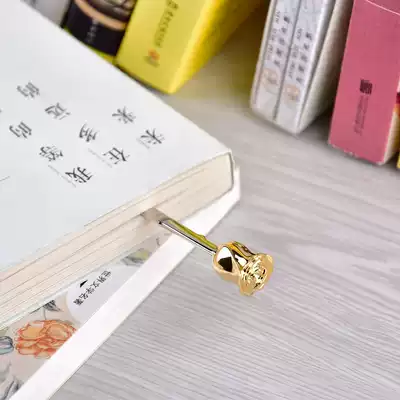 Rose gilded bookmark couples cute students with metal creative Chinese style hipster simple art customization