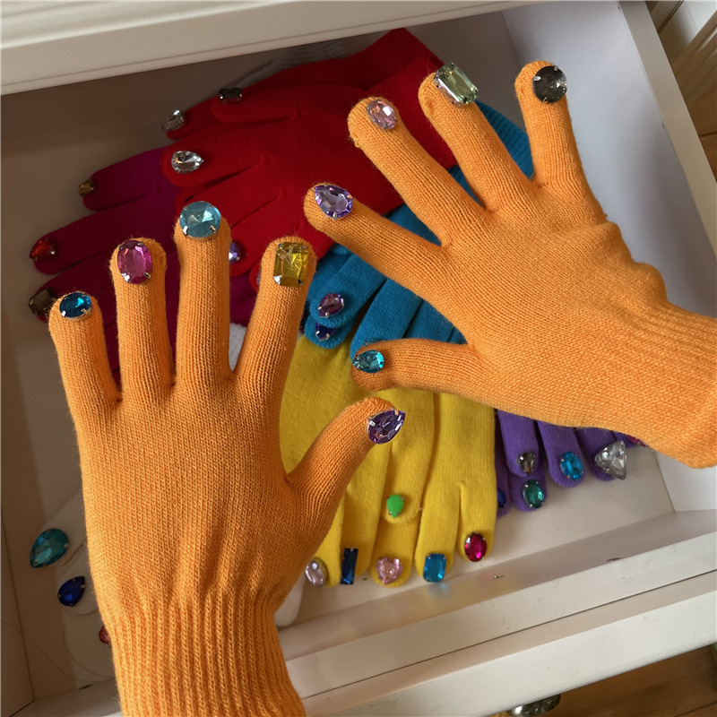 Femmes Rétro Vêtement De Rue Couleur Unie Gants 1 Jeu display picture 5