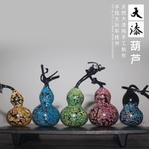 Zero lacquer creation] Large lacquer gourd hand twist play car hanging lacquerware to exorcise fortune and welcome Fulu Special Gift Collection