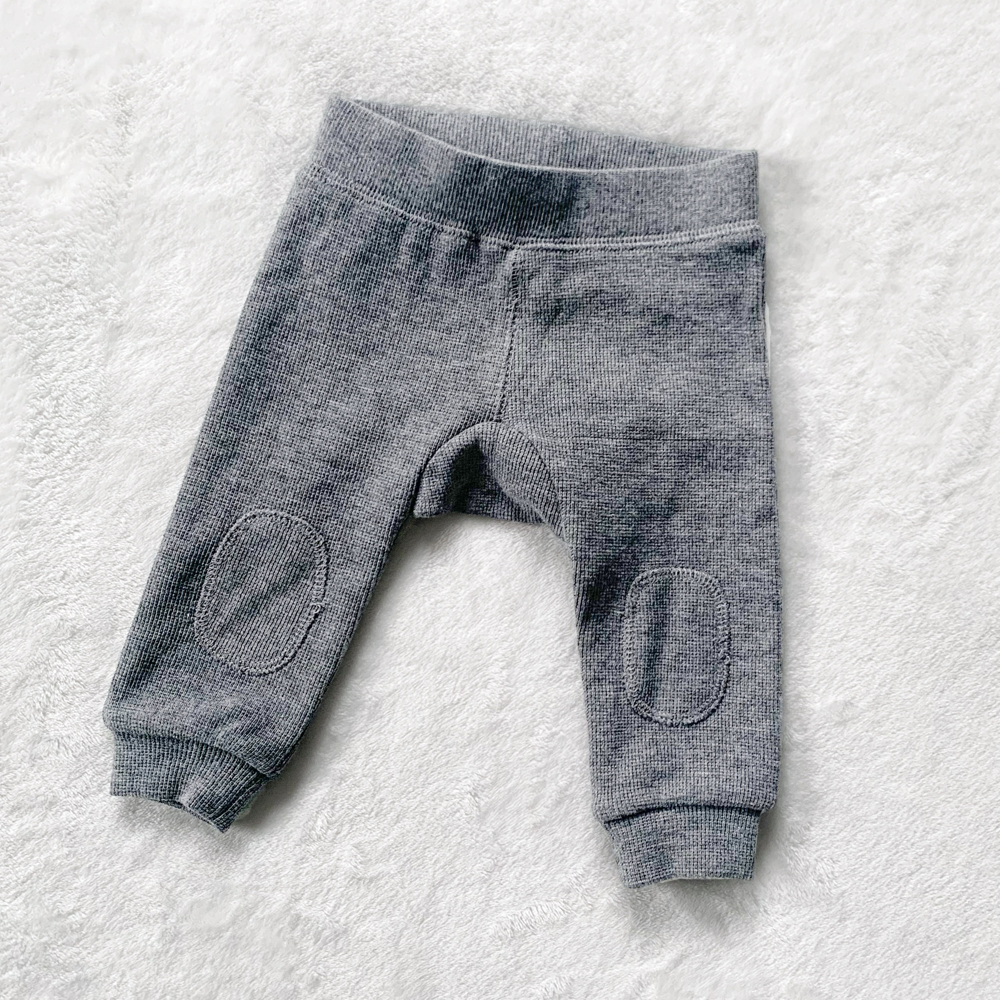 Original single 0-2 year old male and female baby spring and autumn pants newborn baby elastic cotton neutral casual big PP pants grey