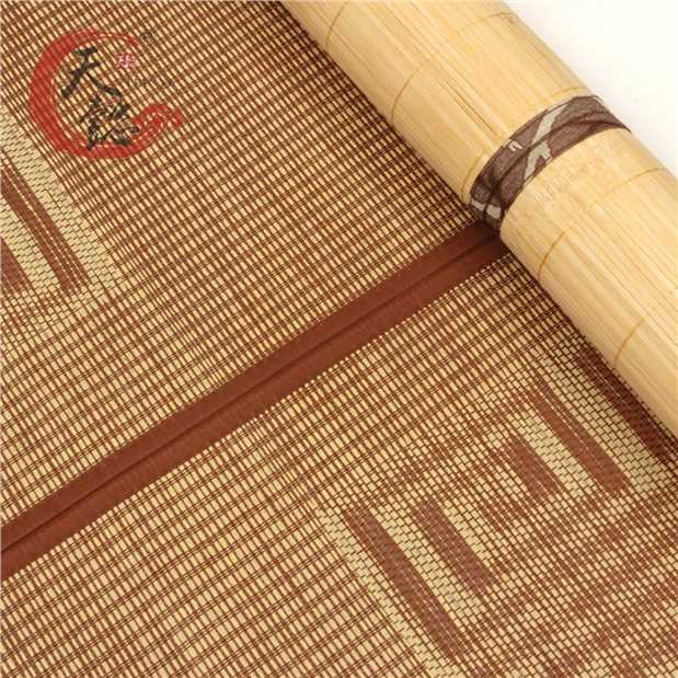 Cao cấp ngày duplex Yi mat gấp 1,5 m 1,8 m giường chiếu chất In ấn mat mat - Thảm mùa hè chiếu tăm tre