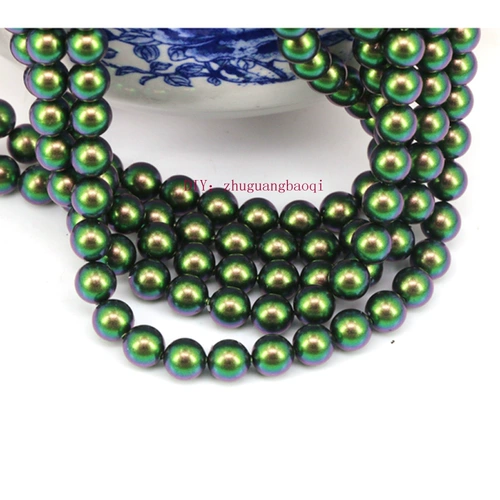 Специальная цена DIY Импортированный австрийский кристалл 5810 Crystal Pearl через дыру круглый жемчужный фантазий Dark Green 946