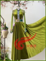 Mongolian combination Tengri Tara dance clothing headwear art test custom private repertoire 23 new dance research handmade