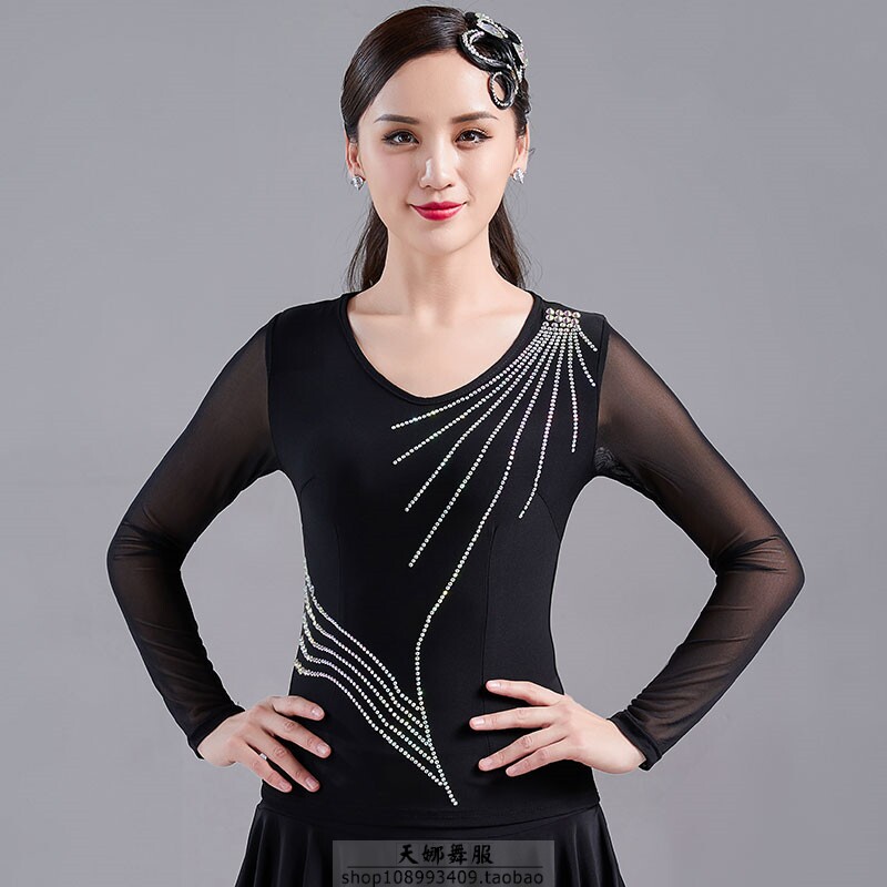 2022 new Austrian drill three-step jit baladin dance square dance practice clothing social dance national standard dance modern dance