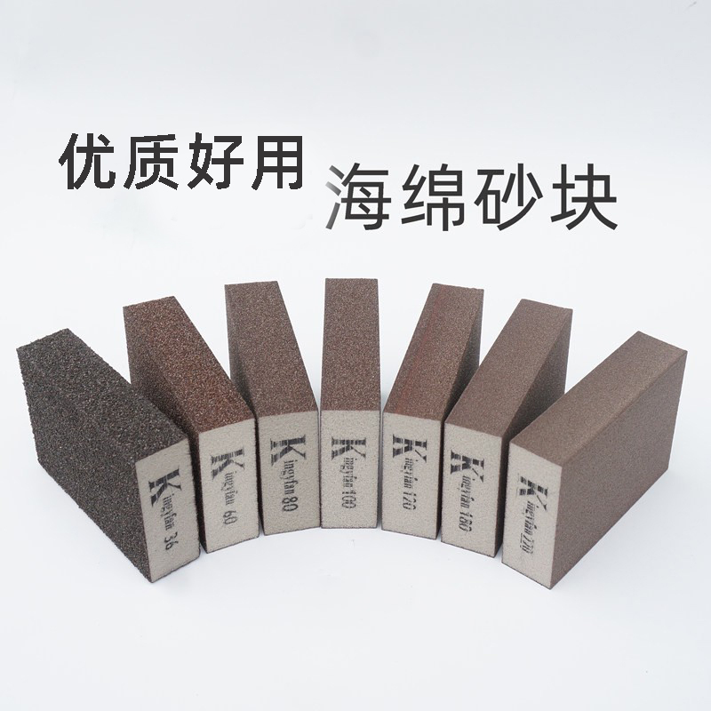 10-Pack of High-Quality Sponge Sanding Blocks, Sandpaper for Paint Polishing, Woodworking, Metal Polishing, Wear-Resistant Square Sponge Sand Bricks