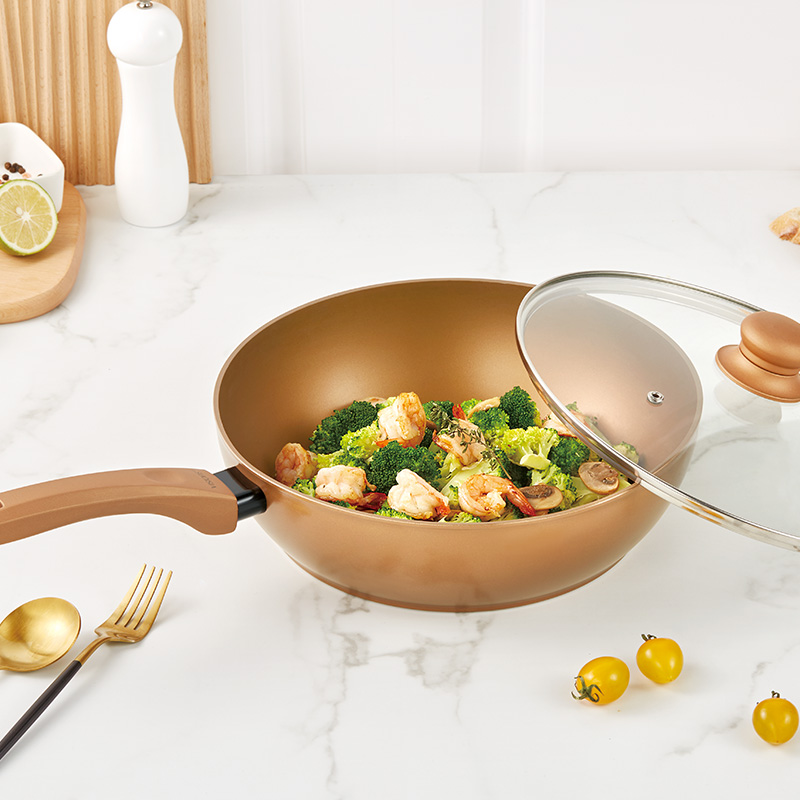 CorningWare 康宁 焦糖系列 金色平底不粘炒锅 28cm 带锅盖 天猫优惠券折后¥199包邮(¥499-300) CorningWare 康宁 焦糖系列 金色平底不粘炒锅 28cm 带锅盖 天猫优惠券折后¥199包邮(¥499-300)