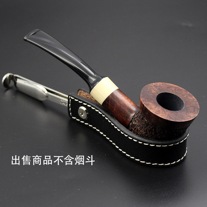 Four-in-one pipe pressing rod can be folded to store pipe rack leather multi-functional cigarette knife scraper