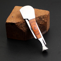 Special for pipe smokers 3-in-1 pipe type 3-in-1 stainless steel mahogany knife three-purpose knife