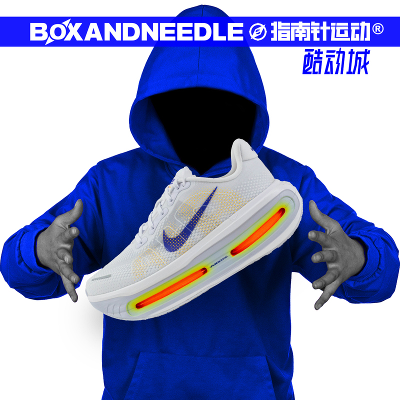 Nike Vomero Premium Men's Low-Top Cushioning Running Shoes in White, Black, and Orange Hq2050-101