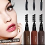 Hài lòng với mascara uốn cong dày điều khiển trái tim mới mascara chống thấm nước chống nhòe đôi với lược - Kem Mascara / Revitalash mascara hàn quốc