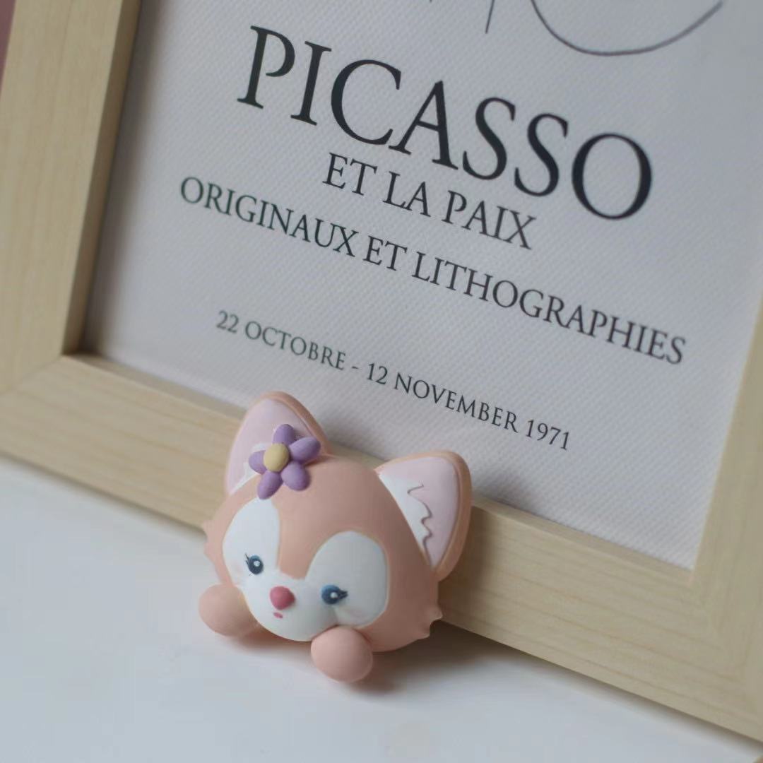 Pediatrics small fox silica gel mould fragrant lavender plaster car air outlet pendant swing piece diy handmade material
