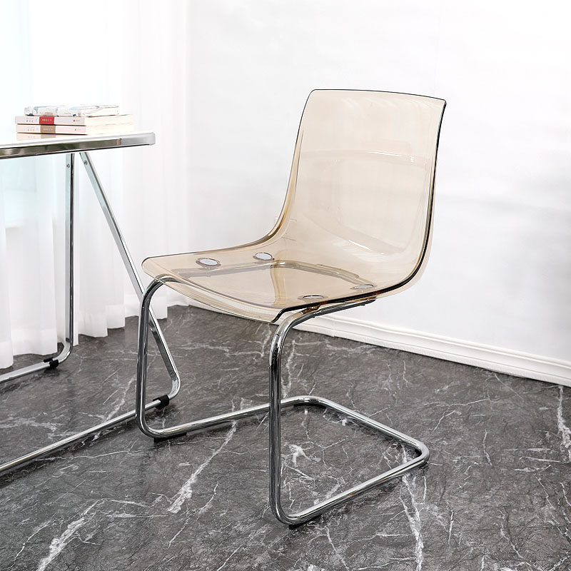 Nordic bow transparent chair net red dressing chair acrylic makeup chair designer home back chair dining chair