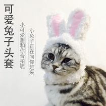 Kitty Headgear Cute Rabbit Ears Hat Lion Head Hat Moon Hat Performance Props Funny Pet Mutiny